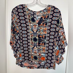 Bright pattern blouse
